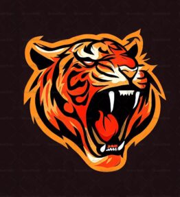 Brüllender Tiger